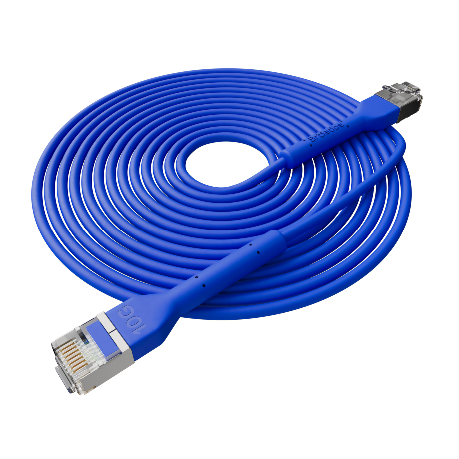 Broadbe plānais Patch kabelis 10G zils 12m