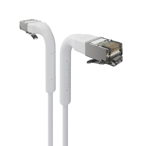 Broadbe plānais Patch kabelis 10G balts 0.1m