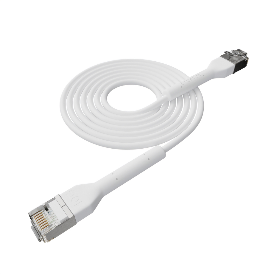Broadbe plānais Patch kabelis 10G balts 3m