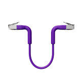 Broadbe plānais Patch kabelis 10G violets 0.1m