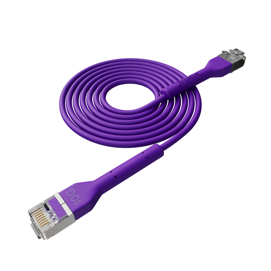 Broadbe plānais Patch kabelis 10G violets 3m