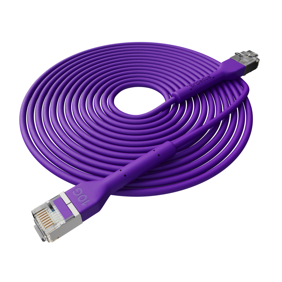 Broadbe plānais Patch kabelis 10G violets 8m
