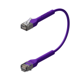 Broadbe plānais Patch kabelis 10G violets 0.1m 12 gab.