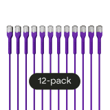 Broadbe plānais Patch kabelis 10G violets 1m 12 gab.