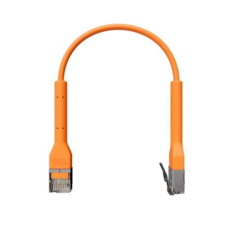 Broadbe plānais Patch kabelis 10G oranžs 0.1m
