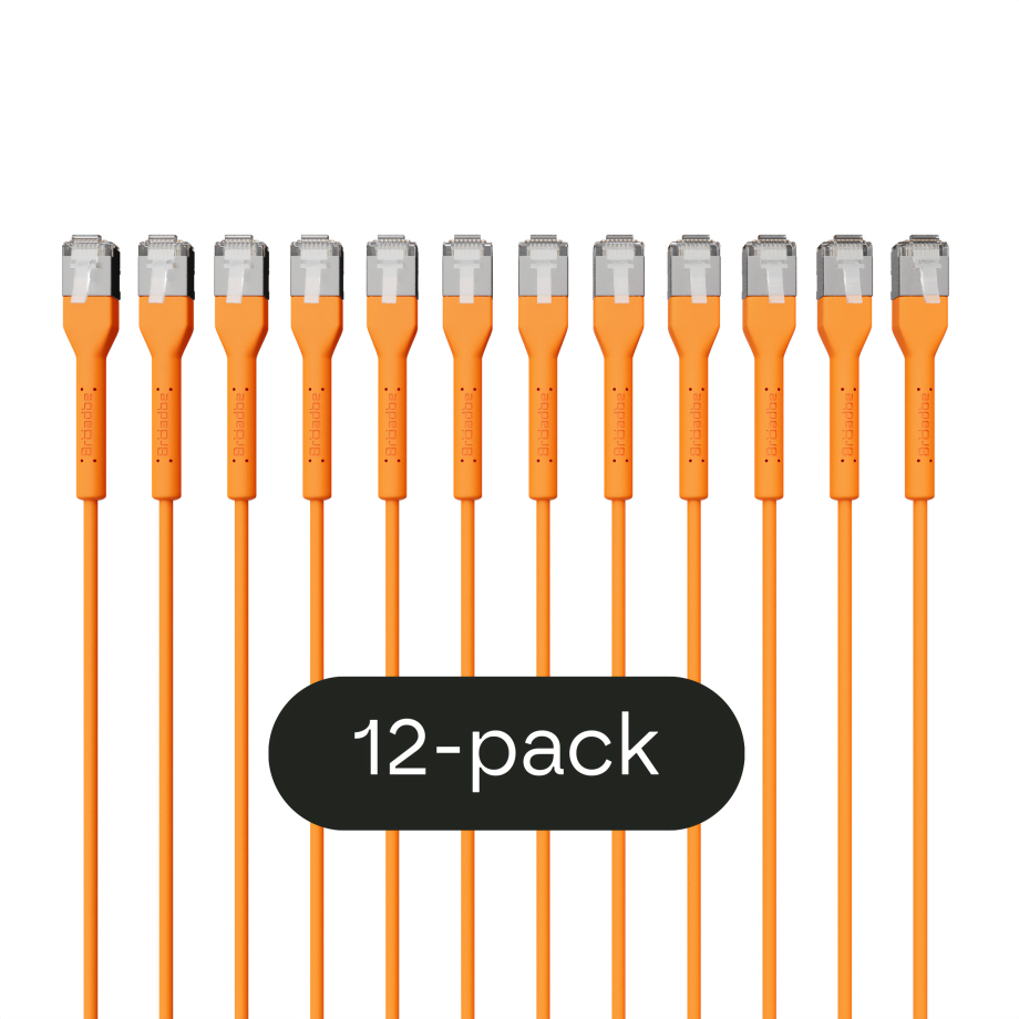 Broadbe plānais Patch kabelis 10G oranžs 0.3m 12 gab.
