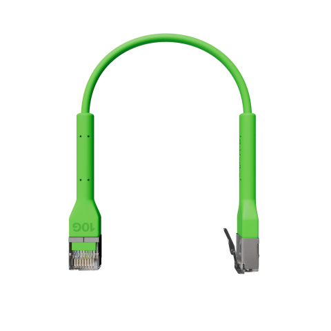 Broadbe plānais Patch kabelis 10G zaļš 0.1m