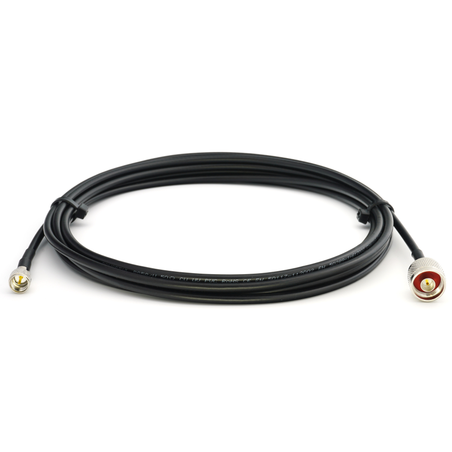 Mini UHF Male / N Male 15m RG58/U koaksiālais kabelis