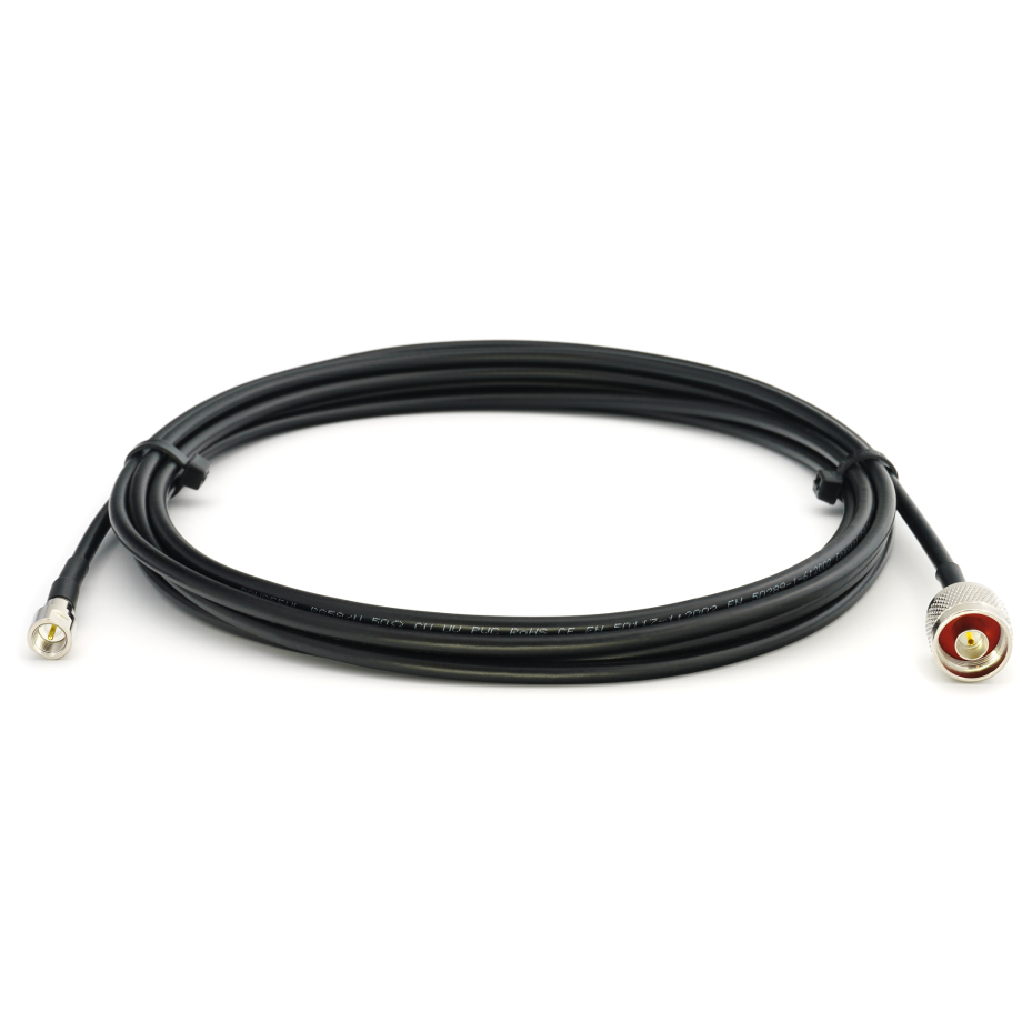FME Male / N Male 30cm RG58/U koaksiālais kabelis