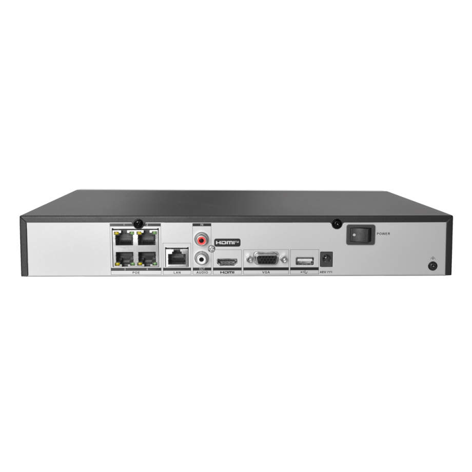 HikVision 4-kanālu 1U 4K PoE NVR DS-7604NXI-K1/4P(D)