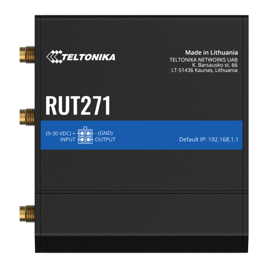 Teltonika RUT271 Redcap 5G maršrutētājs
