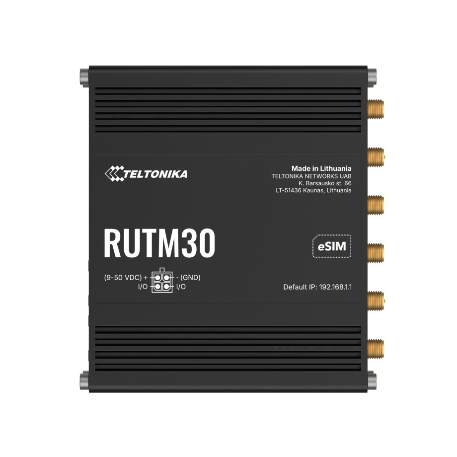 Teltonika RUTM30 Kompakts 5G maršrutētājs