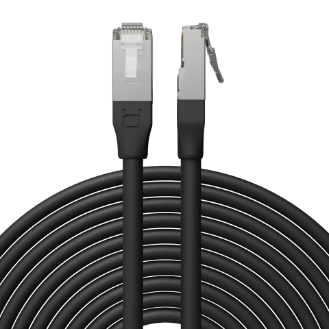 Broadbe āra Ethernet 10G komutācijas kabelis, melns, 5m