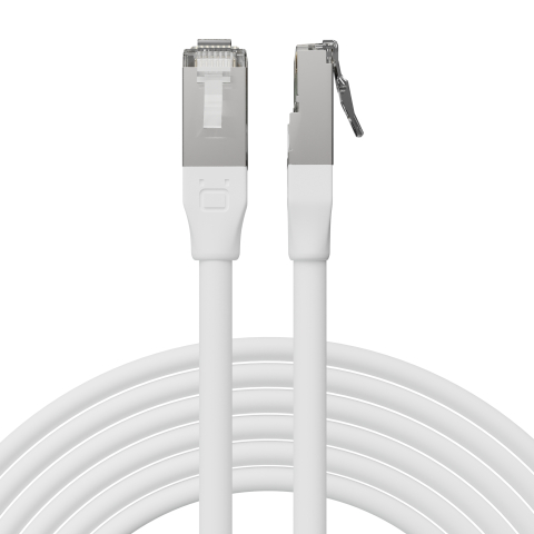 Broadbe āra Ethernet 10G komutācijas kabelis, balts, 3m