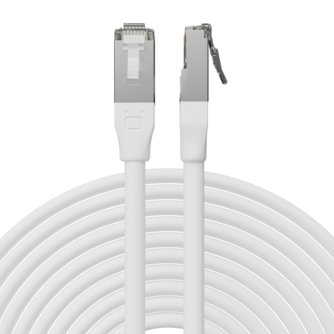 Broadbe āra Ethernet 10G komutācijas kabelis, balts, 5m