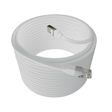 Broadbe āra Ethernet 10G komutācijas kabelis, balts, 20m